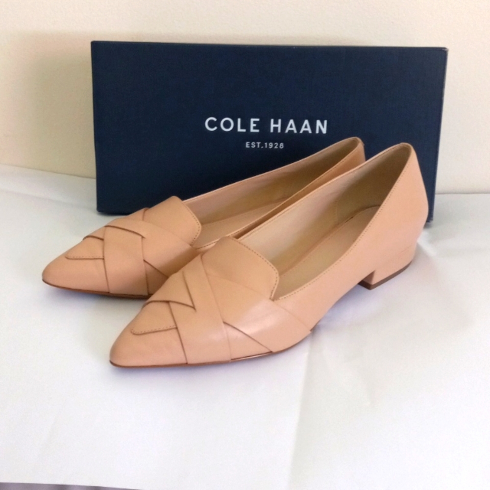 Cole Haan Camila Skimmee Pointed Toe Flats, Mahogany Rose, Size 7.5B